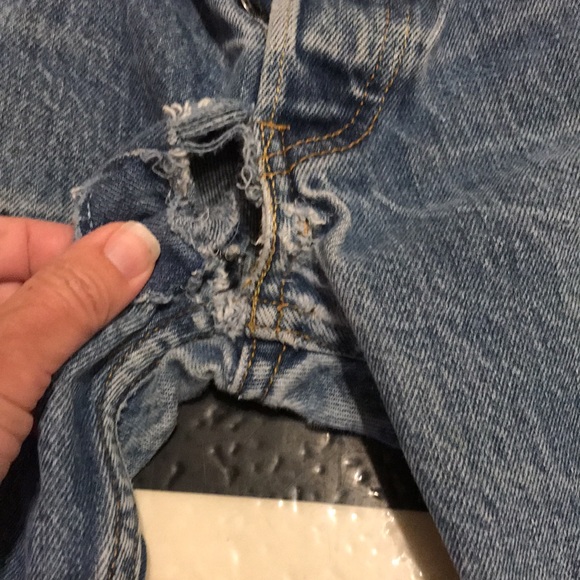 Levi’s Original 501 distressed red tag jeans 38X34 - Picture 8 of 12